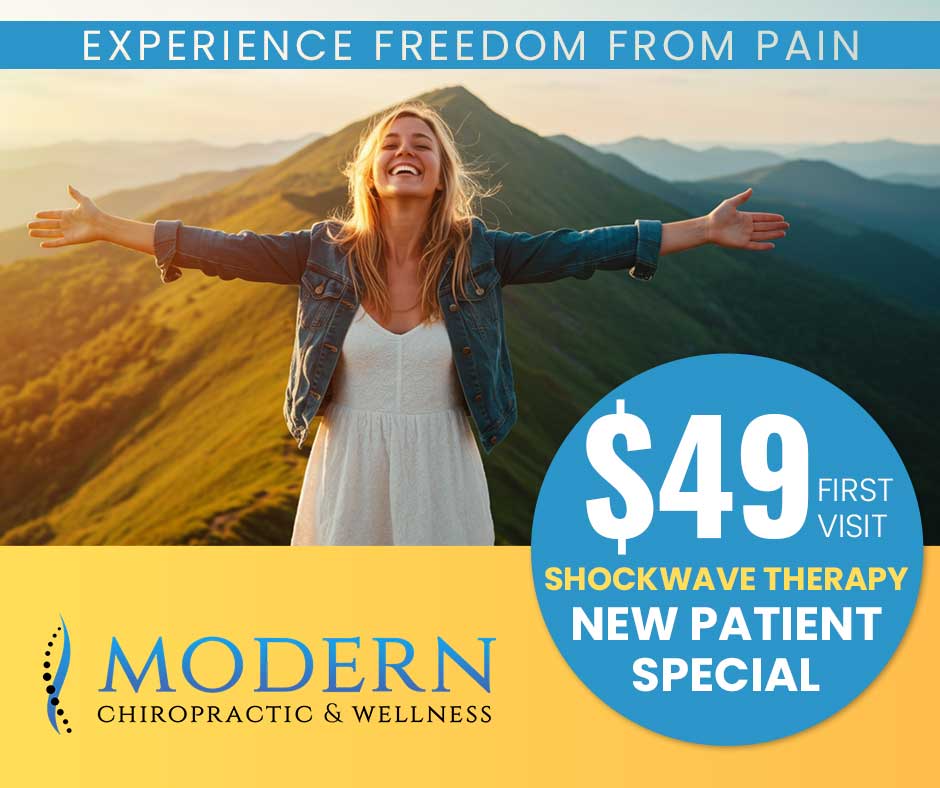 $49 New Patient Shockwave Therapy Special at Modern Chiropractic